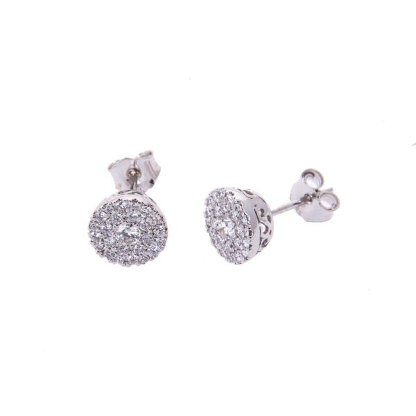 18ct Diamond Cluster Earrings