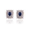 18ct Sapphire Diamond Earrings