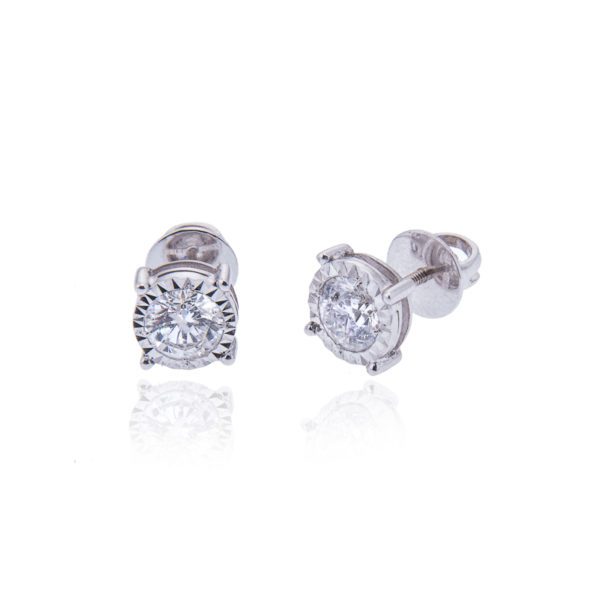 18ct Diamond Stud Earrings