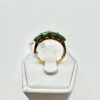 18ct Yellow Gold Emerald Diamond Ring - Image 4