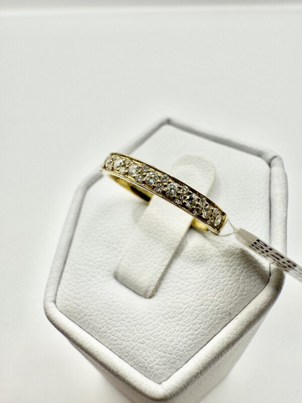 9ct Yellow Gold Half Eternity Ring  0.35ct - Image 3