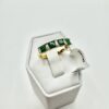 18ct Yellow Gold Emerald Diamond Ring