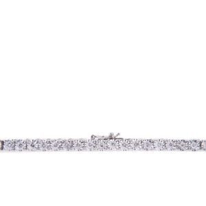 9ct  White Gold  Lab Grown Diamond Tennis Bracelet 10ct