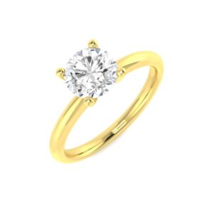 18ct Yellow Gold Solitaire Diamond Ring